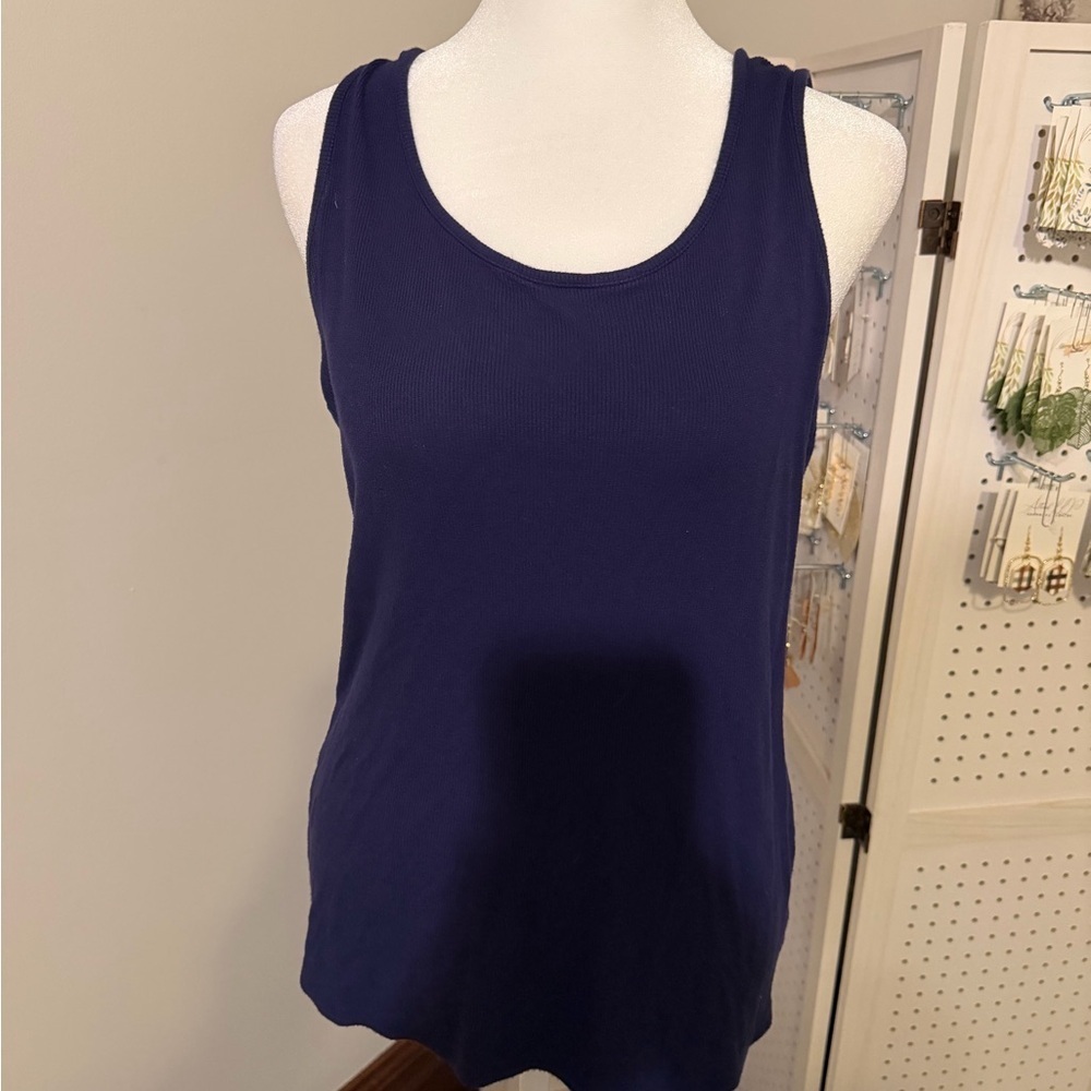 3/$15 Cable & Gauge Deep Purple Ribbed Tank